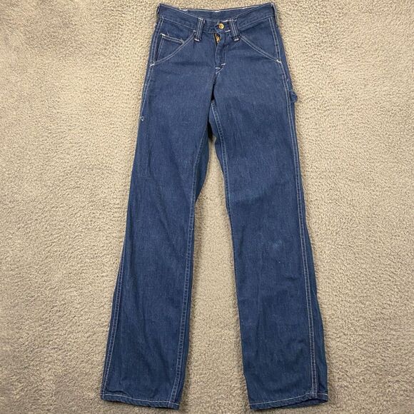 Vintage Sweet-Orr Jeans size 24x33 Carpenter Union Made‎ in USA Blue Denim
